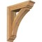 Ekena Millwork Thorton Traditional Rough Sawn Bracket w/ Offset Brace, Western Red Cedar, 6"W x 22"D x 26"H BKT0604X22X26THR01RWR - alternate 1